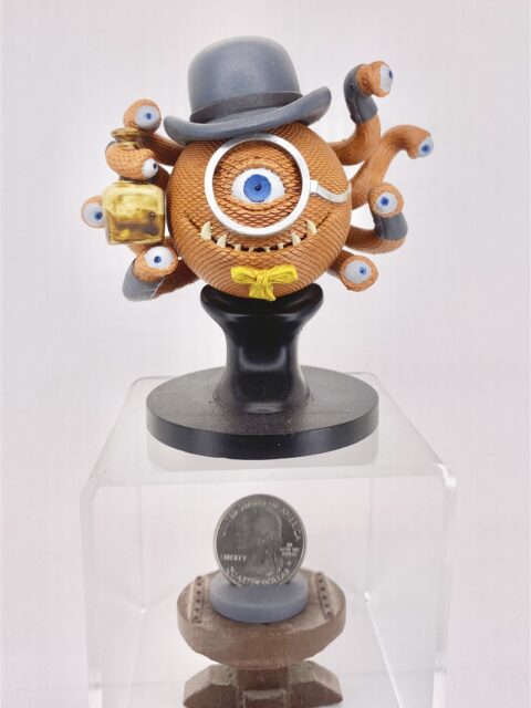 Front view of Chester Braxton-Hallewell III wearing formal hat