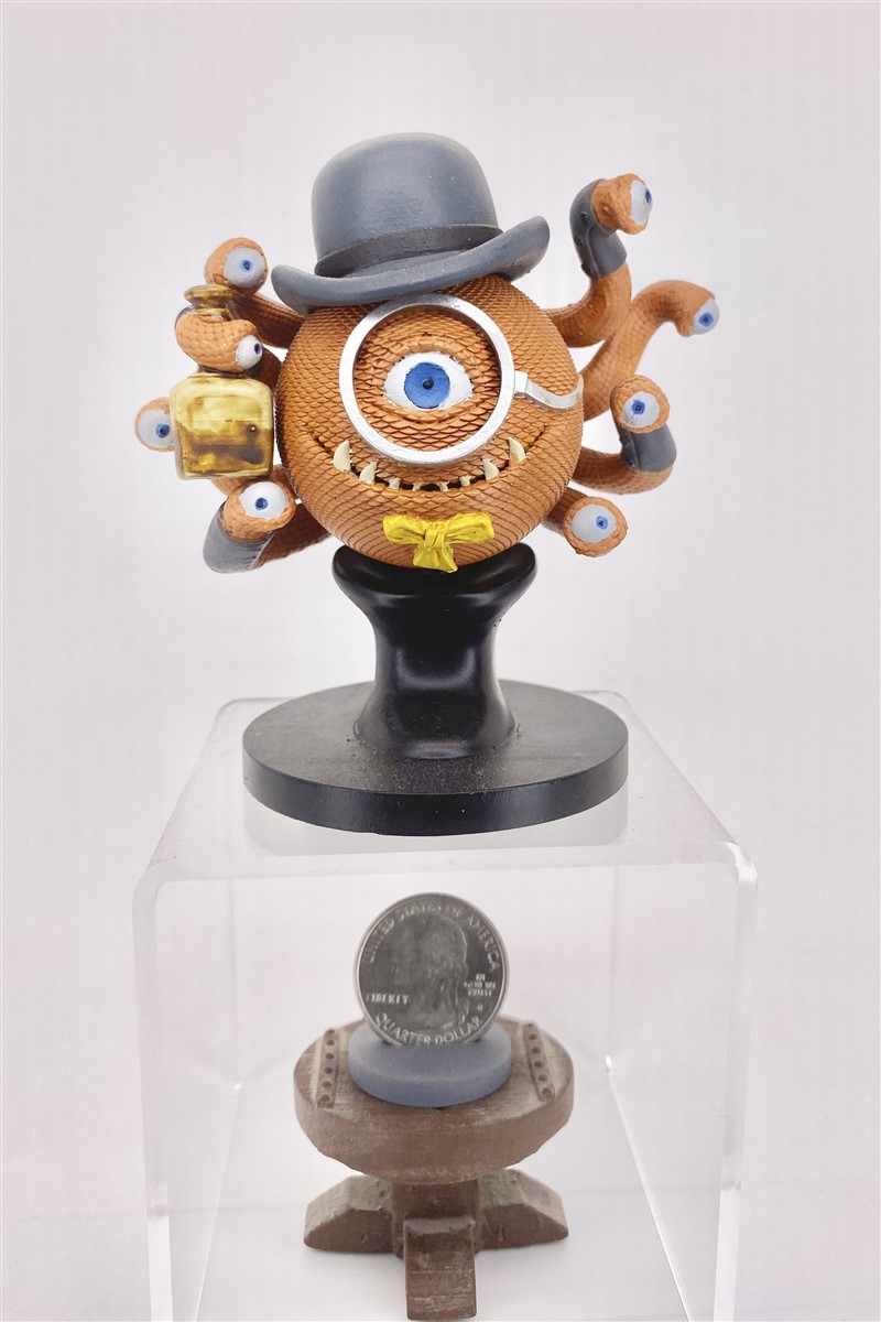 Front view of Chester Braxton-Hallewell III wearing formal hat