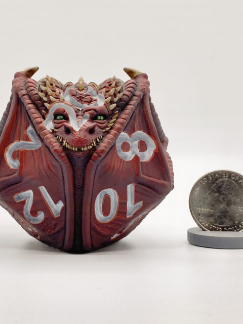 Scaldrus the Red Dragon D20 miniature