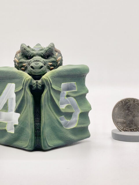 Cixthys the Green Dragon D6 miniature