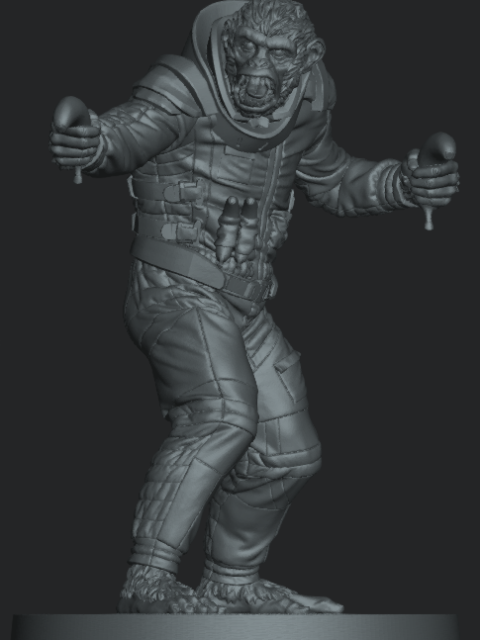 Joey Fixit 37mm tall tabletop miniature