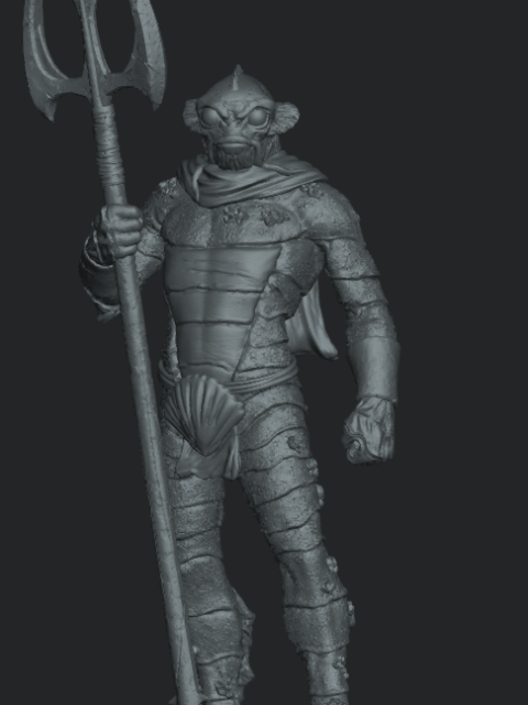 Kaltar the Atlantean resin miniature