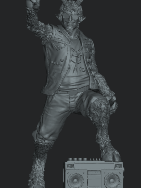 Mikey the Goatboy resin miniature