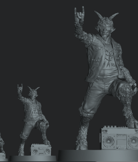 Multi-scale Mikey Goatboy display model