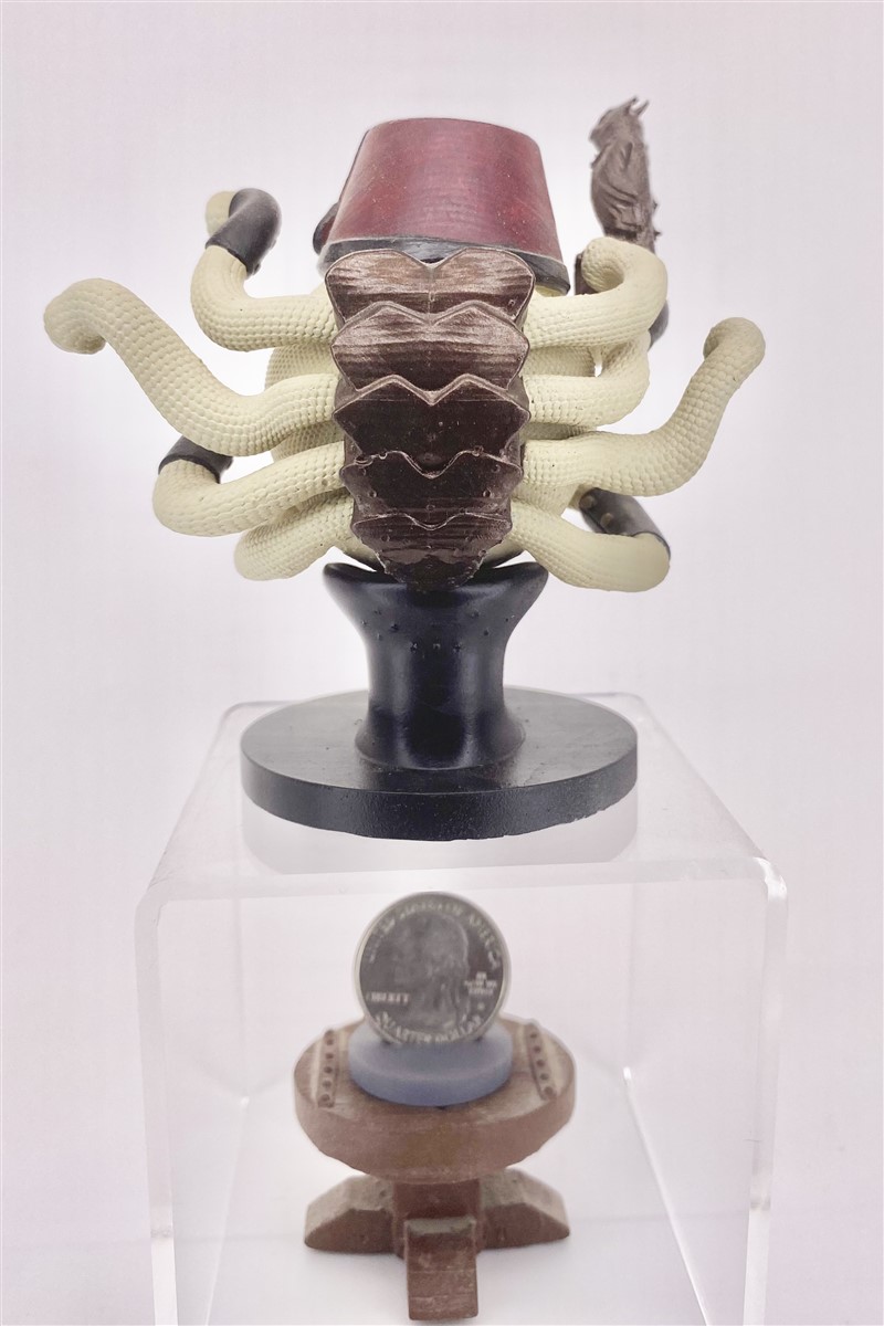 Rear view displaying structural elements and ornamentation