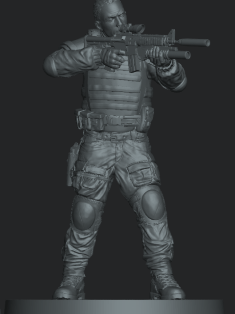 Reb Buford resin miniature