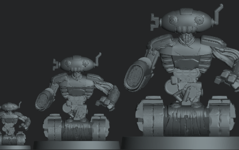 Multi-scale Robot Commander display model