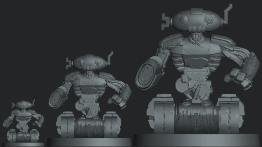 Multi-scale Robot Commander display model