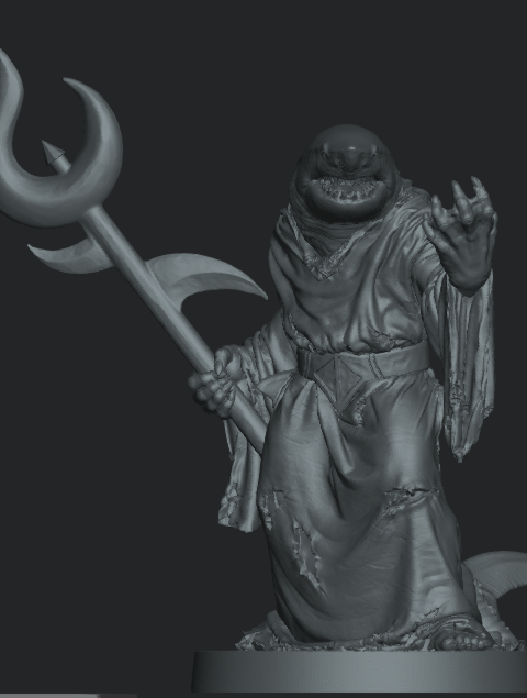 Sharkasaurus 3D Printed Miniature – Escape from Dulce