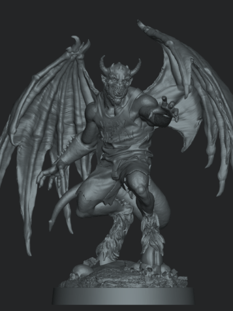 The Jersey Devil resin miniature