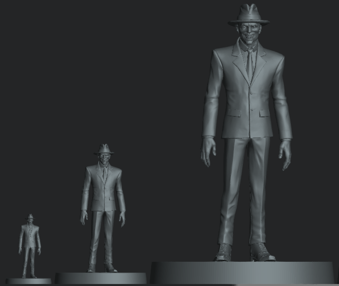 Multi-scale Man in Black display model