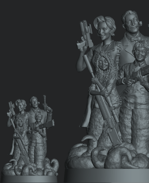 Multi-scale Smith Family resin model