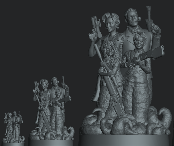 Multi-scale Smith Family resin model