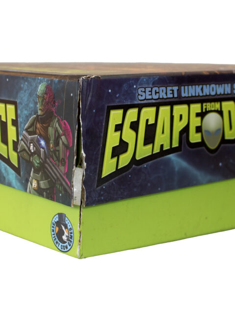 Board game with cosmetic packaging wear