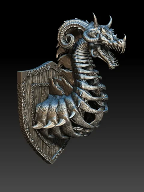 05 Rothin The Quiet Dracolitch Trophy Bust – Monstrous Menagerie