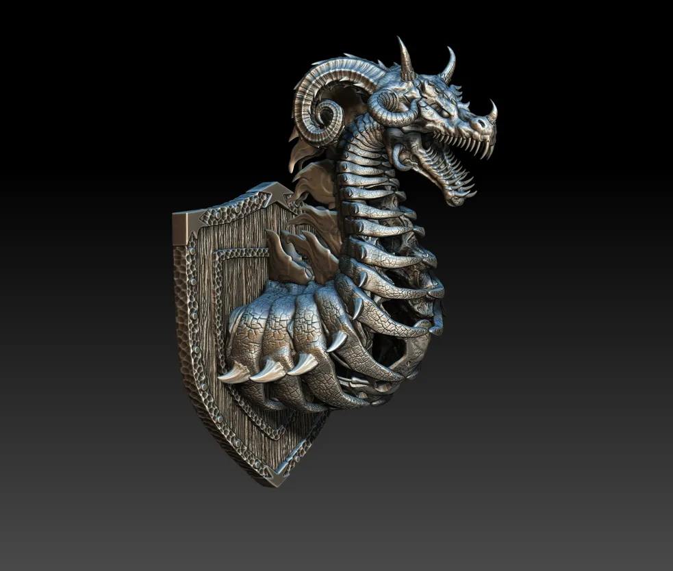 05 Rothin The Quiet Dracolitch Trophy Bust – Monstrous Menagerie