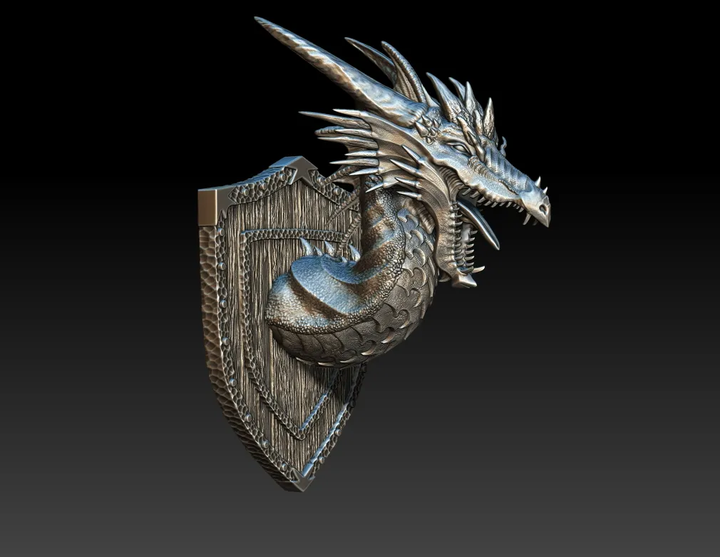 07 Galizra The Blue Dragon Trophy Bust – Monstrous Menagerie