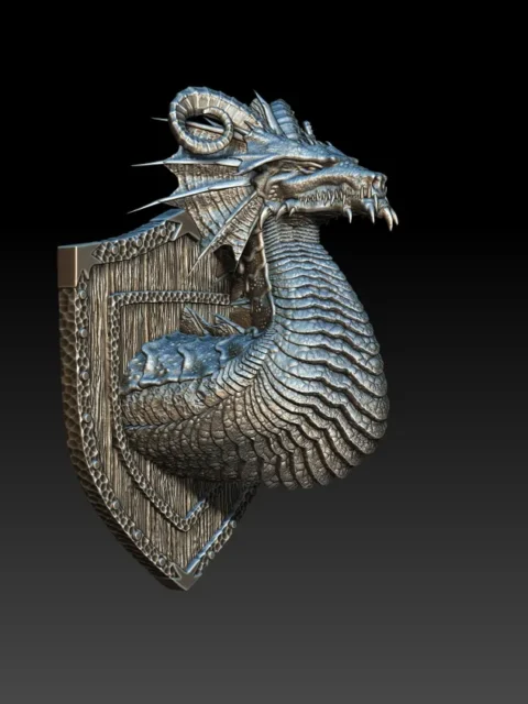 09 Fulnor The Green Dragon Trophy Bust – Monstrous Menagerie