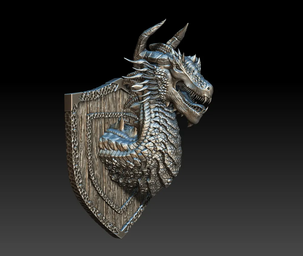 10 Rhageos Fire Elemental Dragon Trophy Bust – Monstrous Menagerie - Image 2