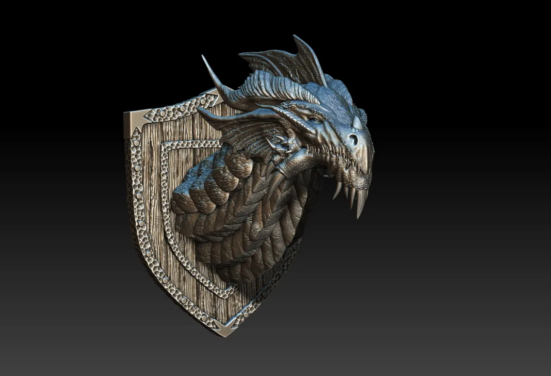 13 Starelon The Copper Dragon Trophy Bust – Monstrous Menagerie - Image 2