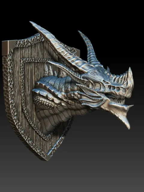 23 Iranith The Lead Dragon Trophy Bust – Monstrous Menagerie