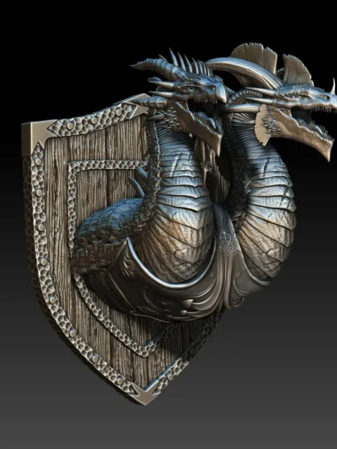 26 Romulus and Remus The Supreme Dragon God Trophy Bust – Monstrous Menagerie