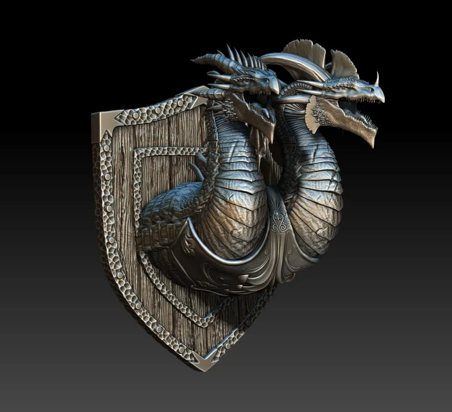 26 Romulus and Remus The Supreme Dragon God Trophy Bust – Monstrous Menagerie