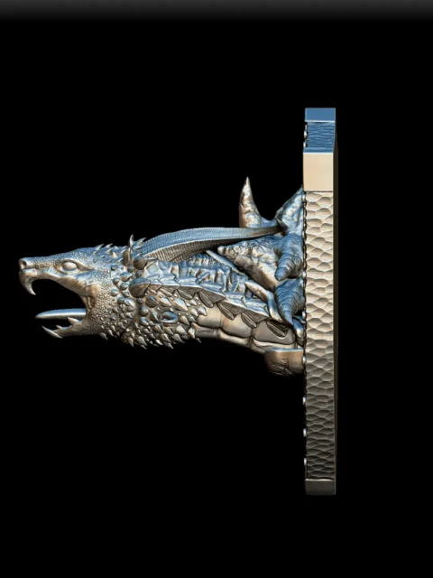 Left Profile capturing forward thrust silhouette and sculpted mount