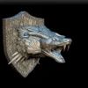 45 Couatl Trophy Bust – Monstrous Menagerie Front View with layered feathered crown and open maw
