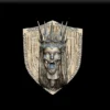 46 Lich Queen Trophy Bust – Monstrous Menagerie Front View highlighting regal bone structure