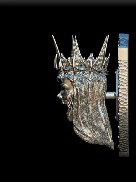 Left Profile emphasizing hollow eye sockets and sculpted cheek detail