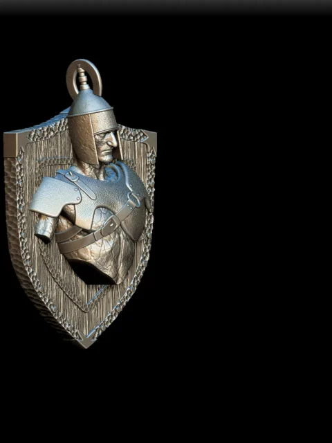 47 Stone Giant Trophy Bust – Monstrous Menagerie Angled View with armored helm and chest plate