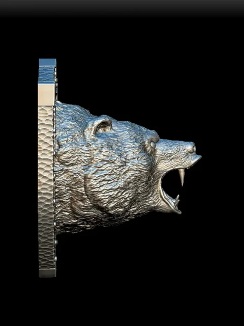 Right Profile showing fang detail and sculpted jaw structure