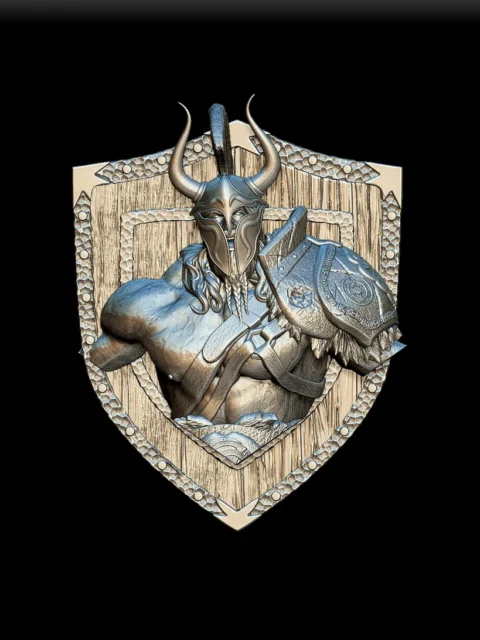 55 Frost Giant Trophy Bust – Monstrous Menagerie Angled View highlighting armor pattern detail