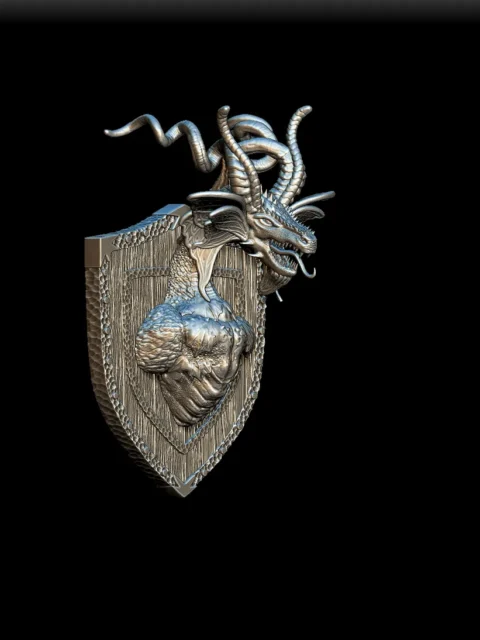 58 Faerie Dragon Trophy Bust – Monstrous Menagerie Angled View with sweeping horn structure