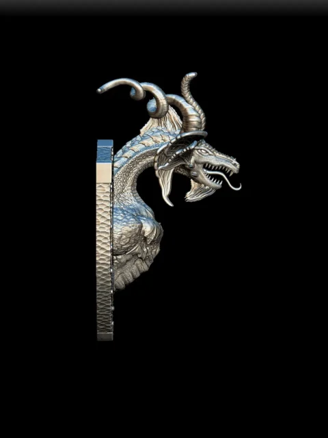 Right Profile showing layered horn curvature and scale texture