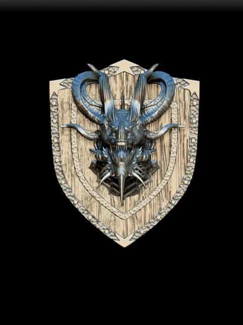 61 Bahamut Trophy Bust – Monstrous Menagerie Front View highlighting layered scale detail