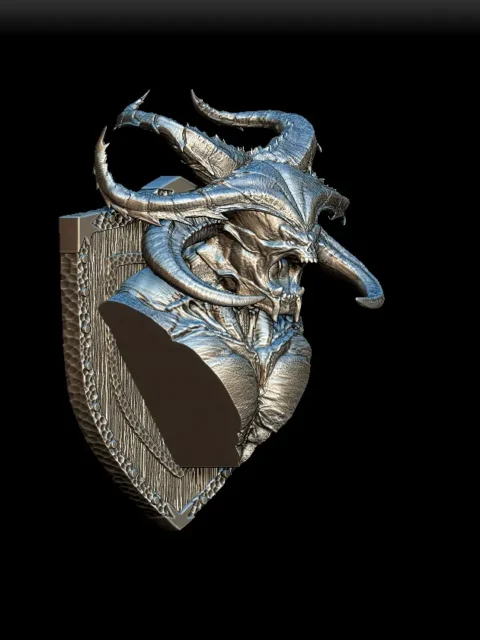 66 Balor Trophy Bust – Monstrous Menagerie Angled View highlighting curvature