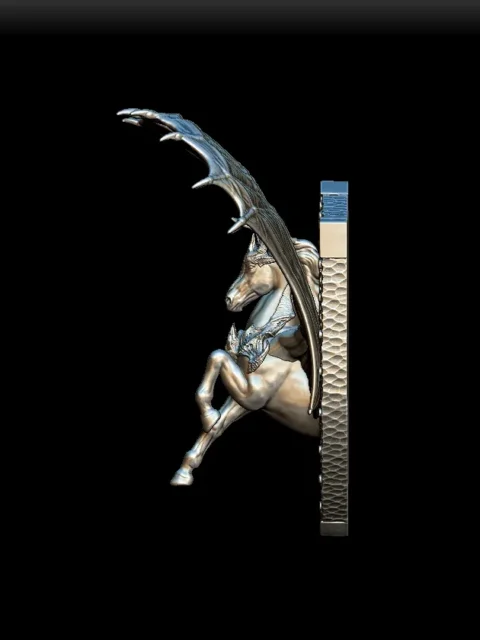 Left Profile emphasizing chest musculature and forward-reaching foreleg