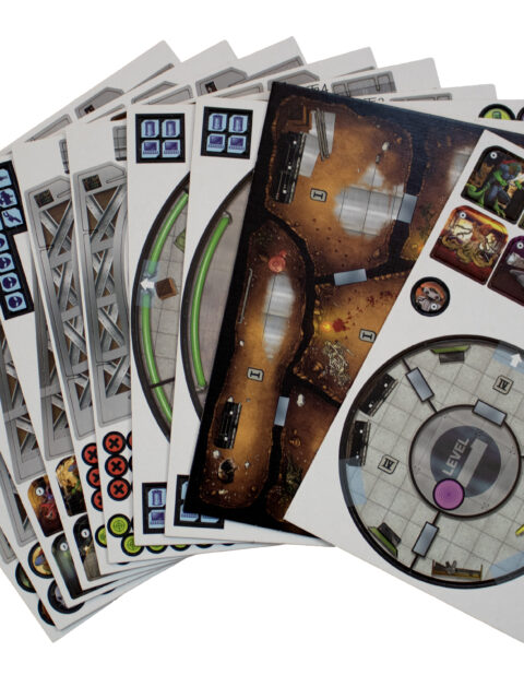 Complete tabletop game contents spread