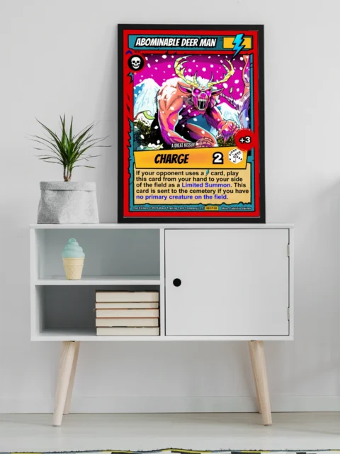 Abominable Deer Man Fantasy Art Print from Ward TCG