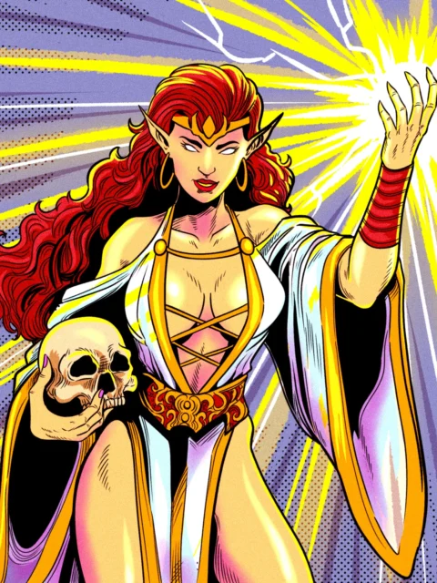 Alternative view of Acolyte Art Fine Art Canvas from Ward TCG