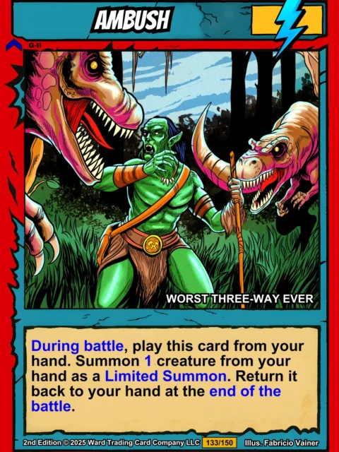 Alternative view of Ambush Fantasy Canvas Print from Ward TCG