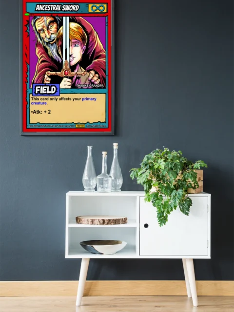 Ancestral Sword Fantasy Canvas Artwork from Ward TCG