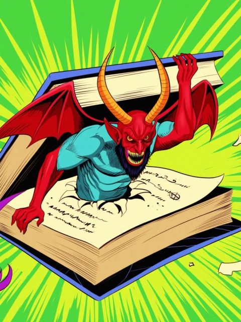 Alternative view of Ancient Book Art Canvas Wall Art from Ward TCG