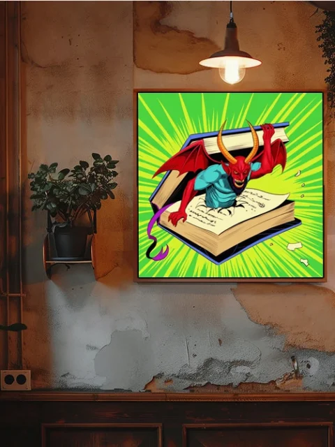 Ancient Book Art Canvas Wall Art from Ward TCG