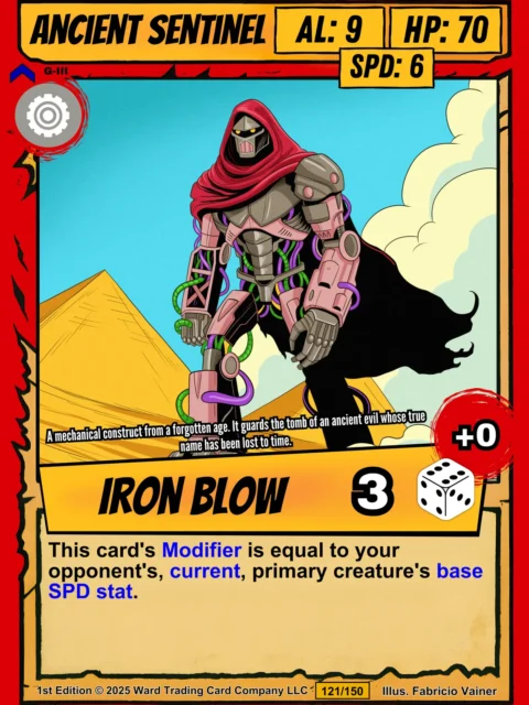 Alternative view of Ancient Sentinel Fantasy Canvas Print from Ward TCG