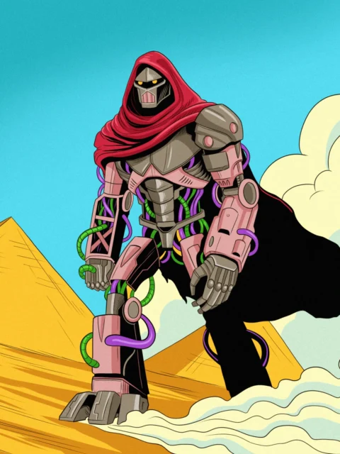 Alternative view of Ancient Sentinel Art Canvas Print from Ward TCG