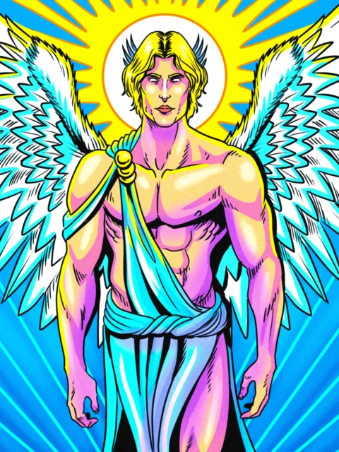 Alternative view of Angel Art Canvas Print from Ward TCG