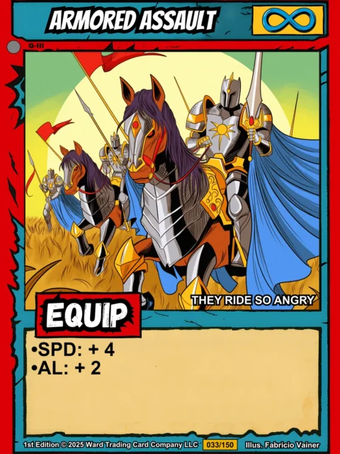 Alternative view of Armored Assault Fine Art Canvas from Ward TCG